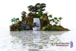 Bryce 3D. La Isla de las Cataratas.jpg